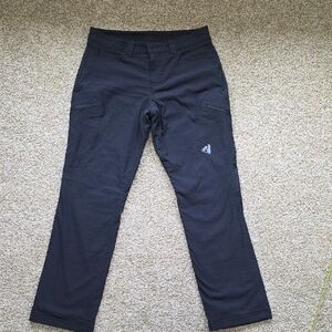 Eddie Bauer Women's First Ascent Guide Pro Black Fleece Lines Pants Size P6